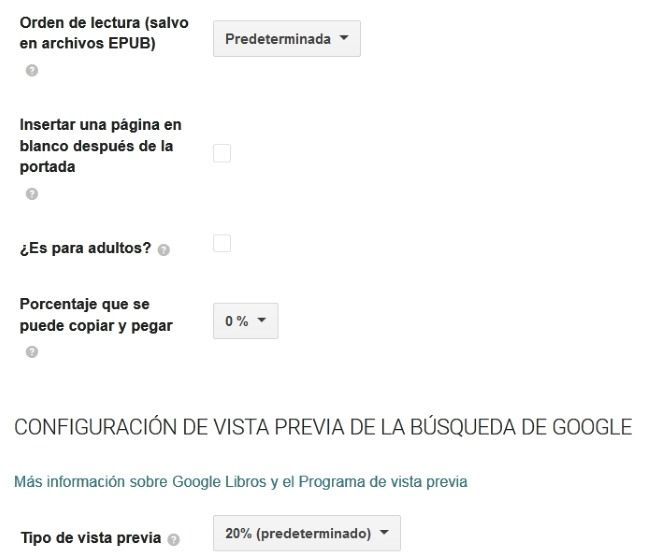 Ajustes: vista previa